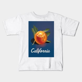 California Orange Poster Kids T-Shirt